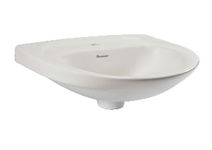 Parryware Cascade Classic Wall-Hung Basins C04761C in White Colour