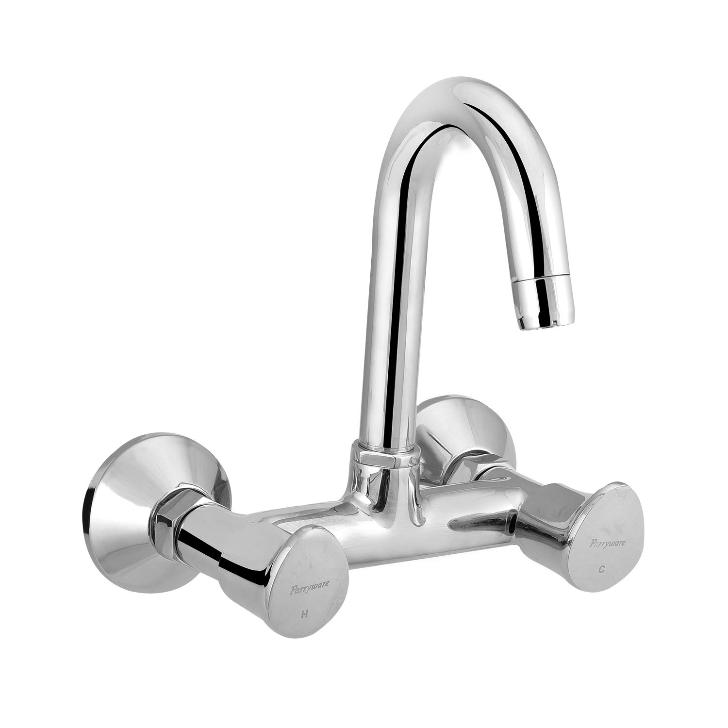 Parryware Droplet Wall Mounted Sink Mixer G4735A1 (Quarter Turn Range with Ceramic Innerhead)