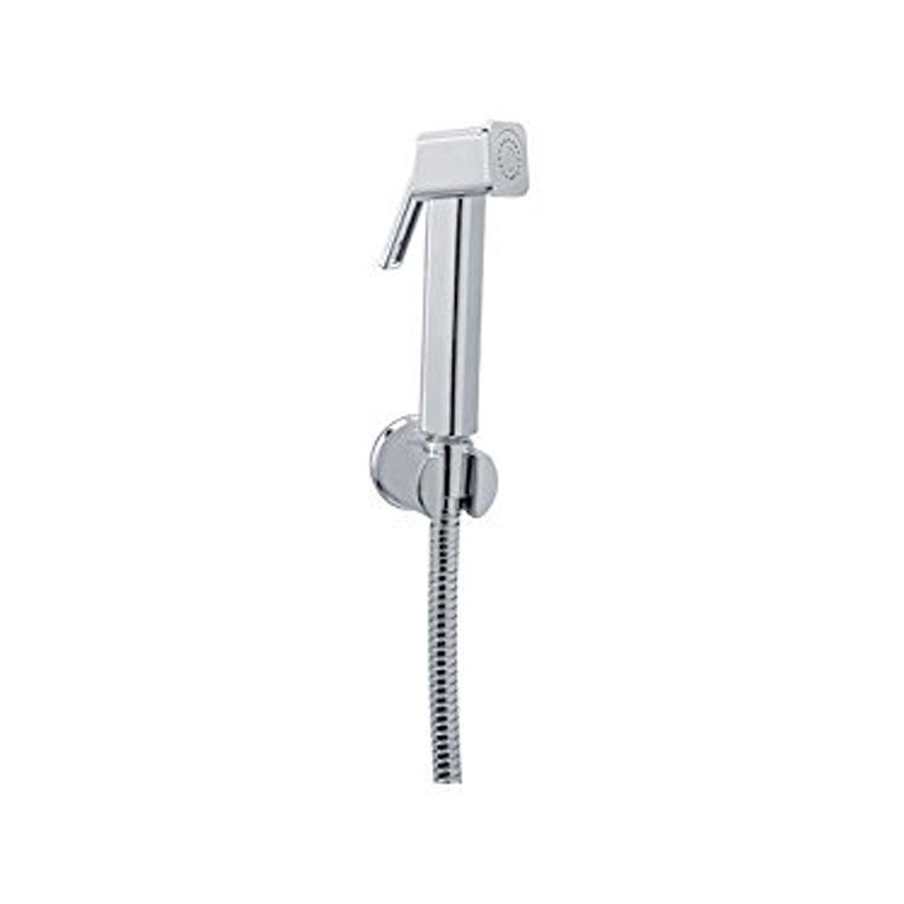 Parryware Euclid Brass Health Faucet with Hose and Hook (Silver) T9962A1