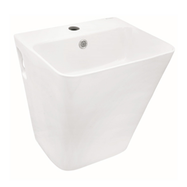 Parryware Inslim One Piece Basin with Pedestal - C8911 (White)
