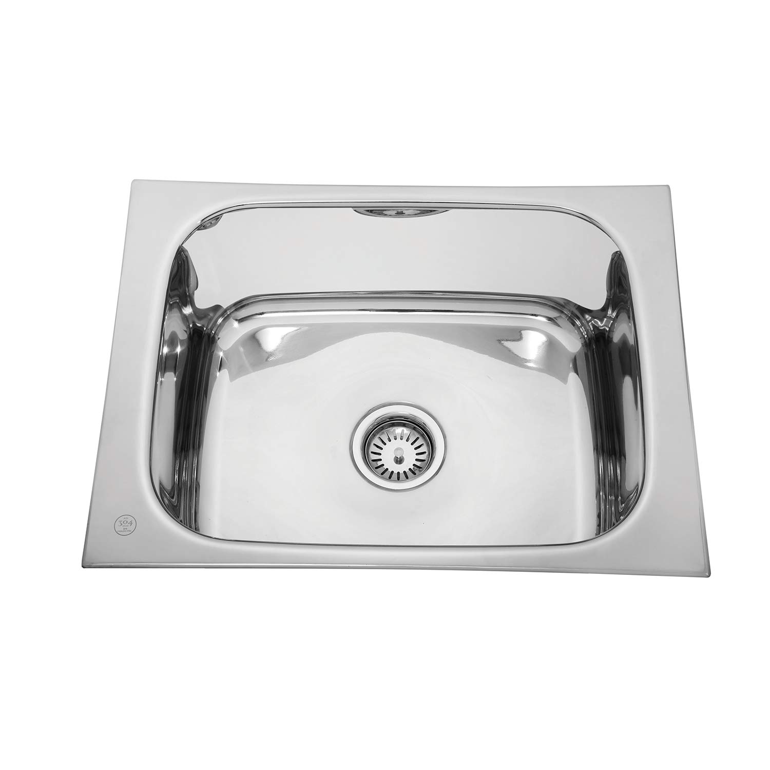 Parryware C857281 Eco Series (New) Folded Edge- Gloss Finish Single Bowl Kitchen Sink