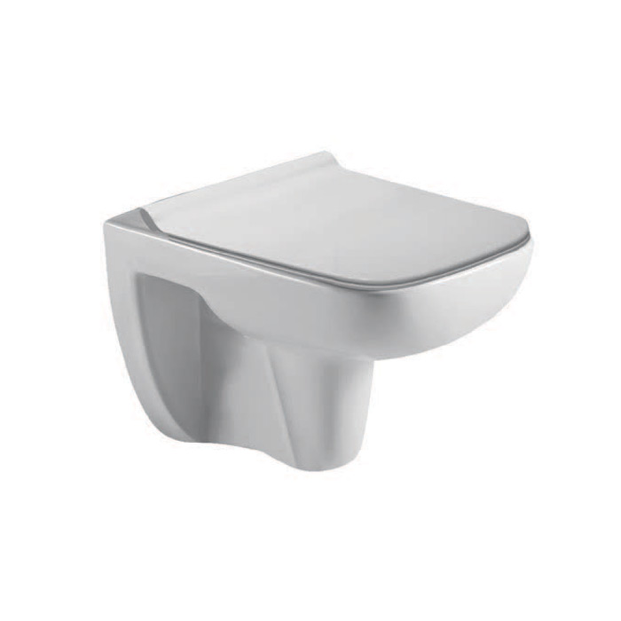 Parryware Zest N Rimless Wall Hung Water Closet with Seat Cover C8896