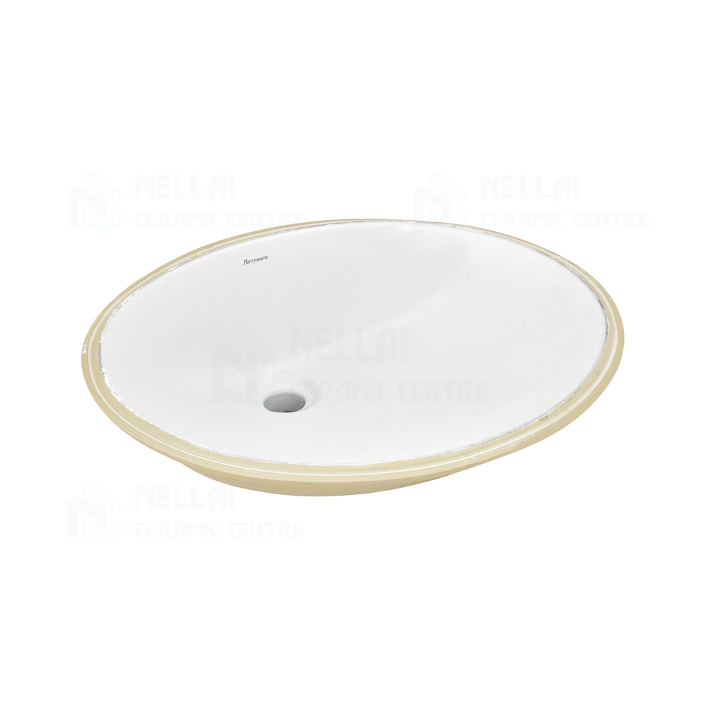 Parryware Small Oval Below Counter Top C04191C - White